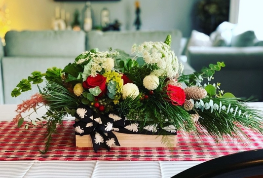 Christmas Centerpiece | Elegant Holiday Arrangement
