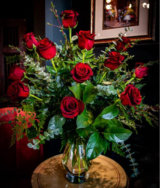 Classic Red Rose Arrangement image 0